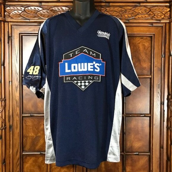 48 Jimmie Johnson Hendrick Motorsports Lowe's Team Racing Embroidered Jersey - Picture 1 of 10